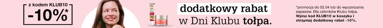 odbierz dodatkowy rabat w dni Klubu tołpa.