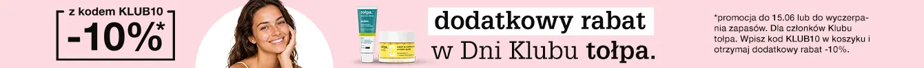 odbierz dodatkowy rabat w dni Klubu tołpa.