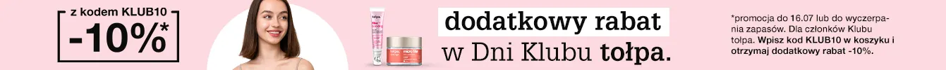 dodatkowy rabat w dni Klubu tołpa. dodatkowy rabat w dni Klubu tołpa.