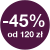 -45% od 120 zł