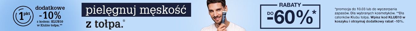kosmetyki dla mężczyzn tołpa. w promocji