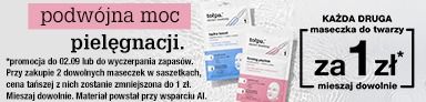 maseczki do twarzy w promocji 1+1