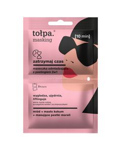 maseczka odmładzająca z peelingiem 2w1, 2x5 ml