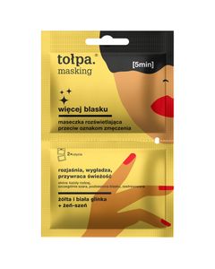 maseczka rozświetlająca przeciw oznakom zmęczenia, 2x5 ml
