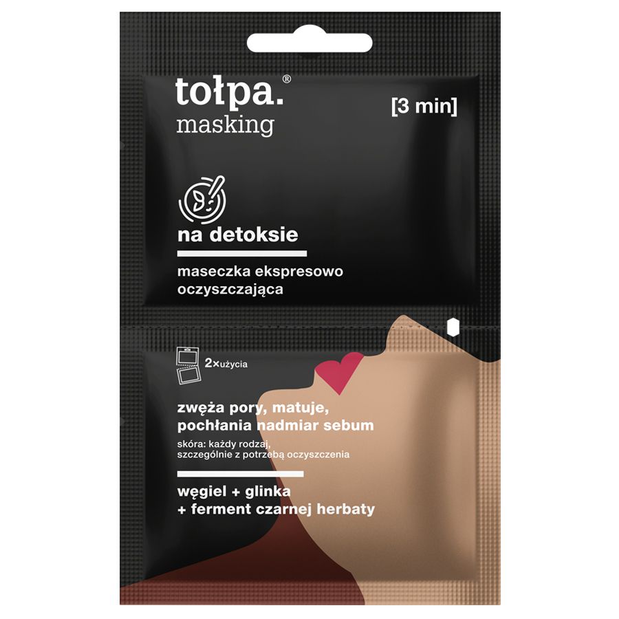 tołpa. masking maseczka ekspresowo oczyszczająca, 2x5 ml