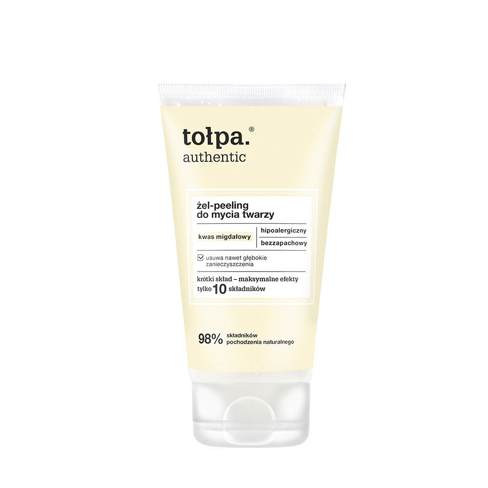 tołpa. authentic żel-peeling do mycia twarzy, 150 ml