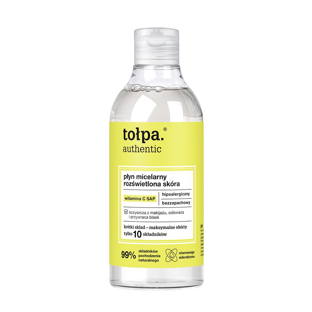 tołpa. authentic płyn micelarny rozświetlona skóra, 300 ml