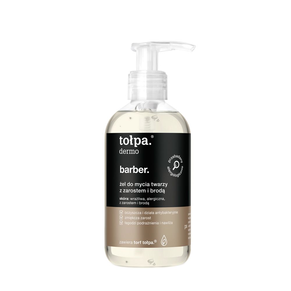 tołpa. dermo barber. żel do mycia twarzy z zarostem i brodą, 150 ml