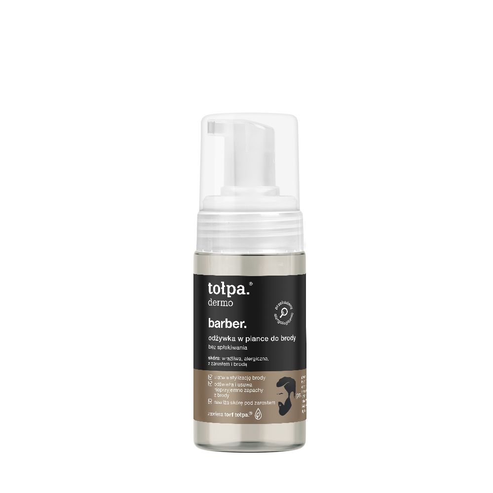 tołpa. dermo barber. odżywka w piance do brody, bez spłukiwania, 100 ml