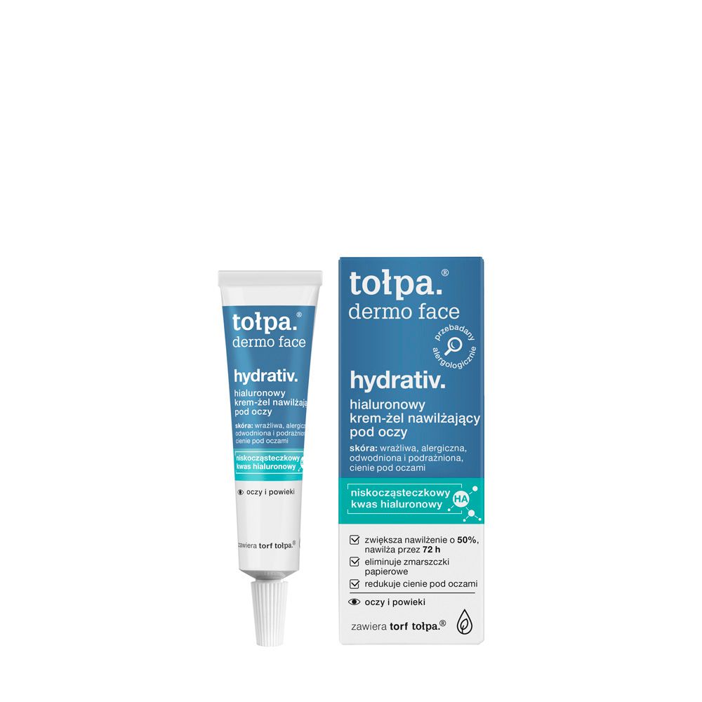 tołpa. hydrativ. hialuronowy krem-żel nawilżający pod oczy, 10 ml