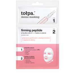 dwuetapowa maska w płachcie, firming peptide ampoule mask, 1 szt.