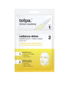 dwuetapowa maska w płachcie, radiance detox ampoule mask, 1 szt.