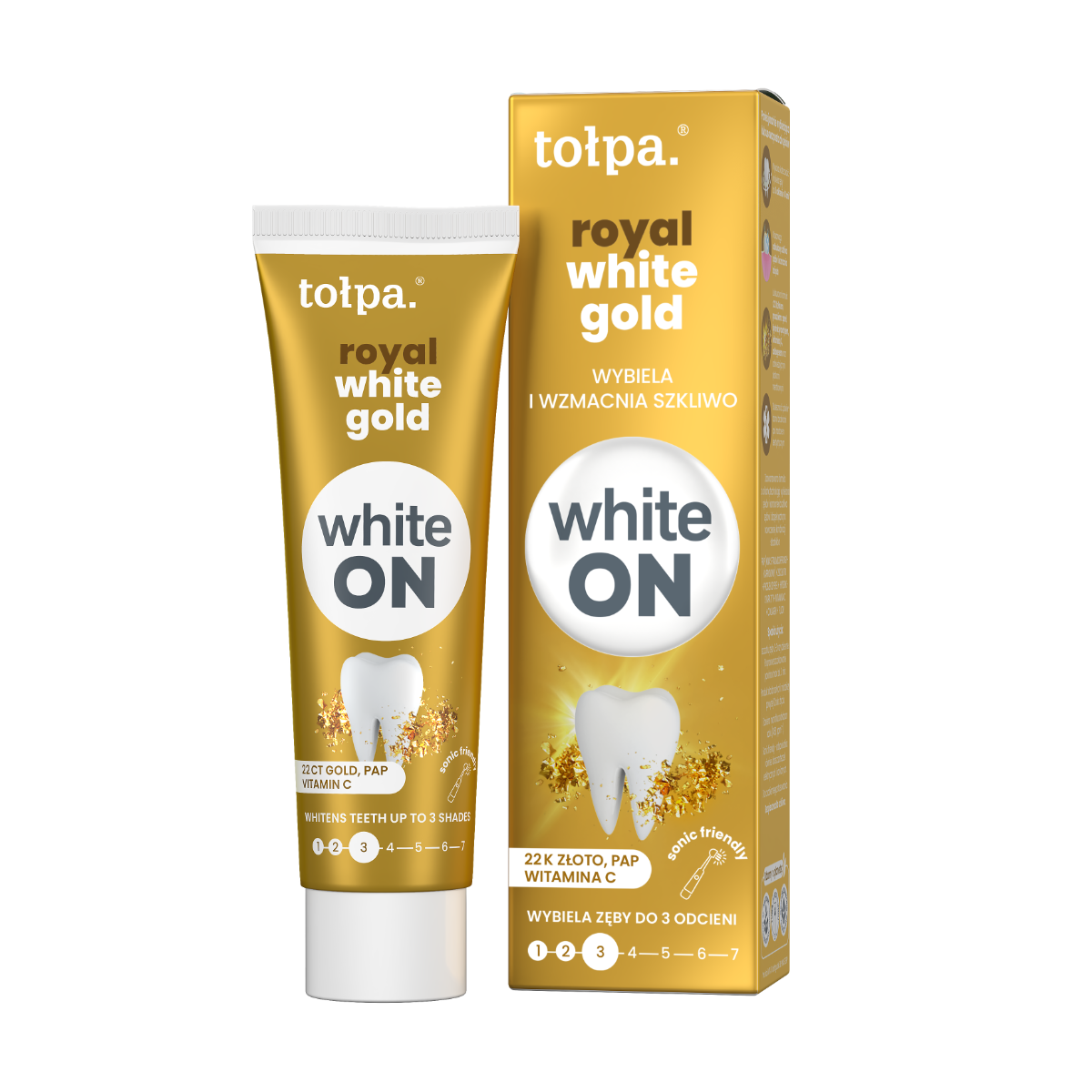 tołpa. royal white gold pasta do zębów, 75 ml