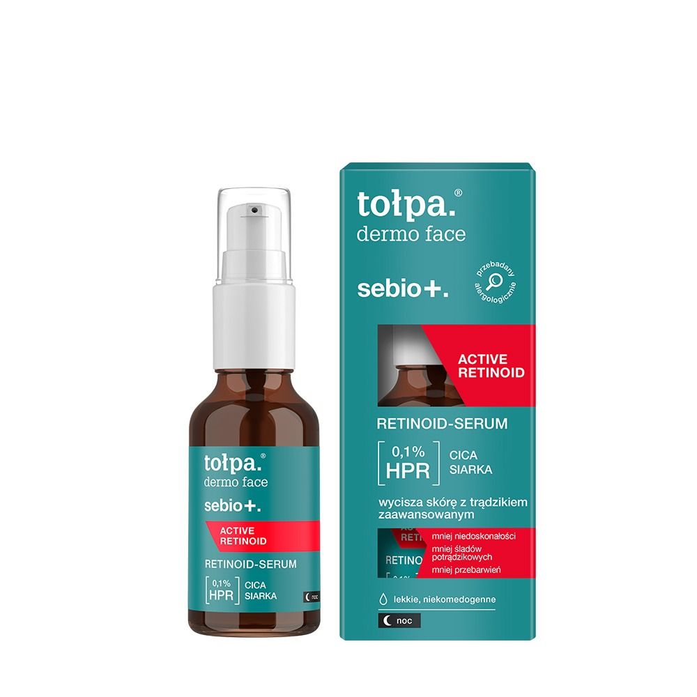 tołpa. sebio+. retinoid-serum active retinoid, na noc, 30 ml