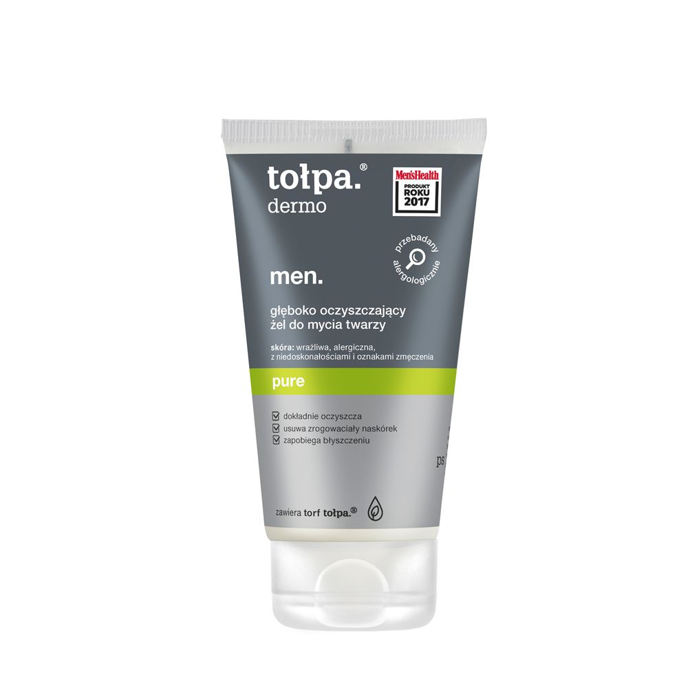 tołpa. pure. głęboko oczyszczający żel do mycia twarzy, 150 ml