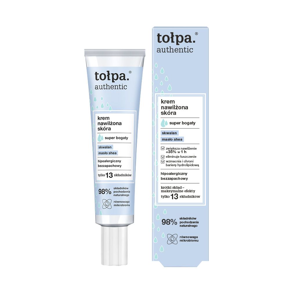 tołpa. authentic krem nawilżona skóra, super bogaty, 40 ml