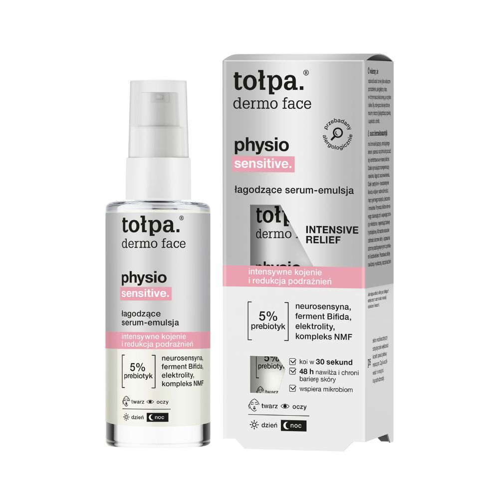 tołpa. physio sensitive. łagodzące serum-emulsja, 45 ml
