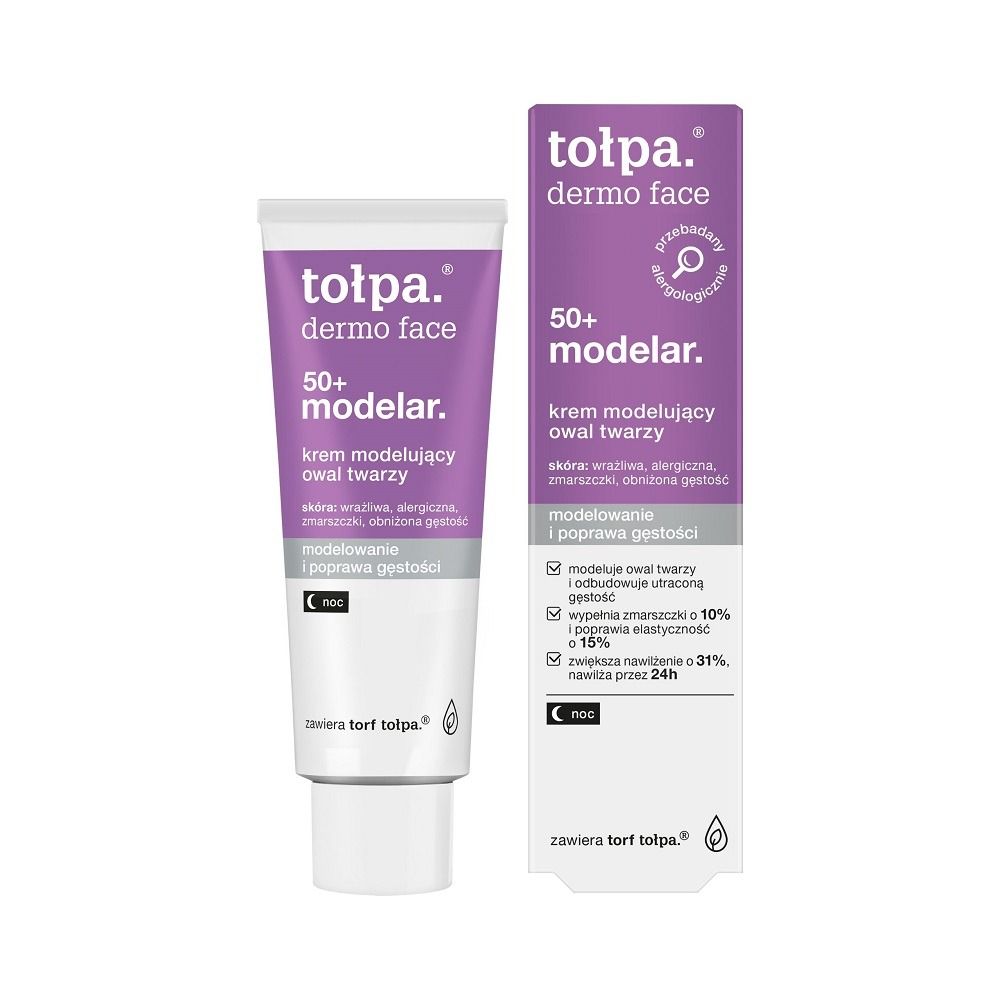 tołpa. 50+ modelar. krem modelujący owal twarzy, NOC, 40 ml