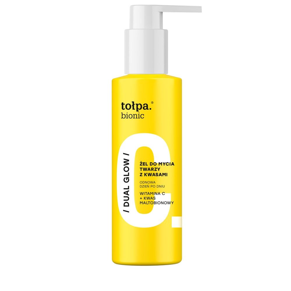 tołpa. DUAL GLOW żel do mycia twarzy z kwasami, 195 ml​