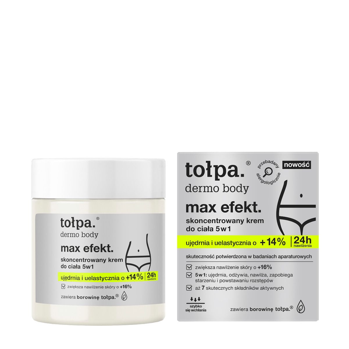 tołpa. max efekt. skoncentrowany krem do ciała 5w1, 250 ml