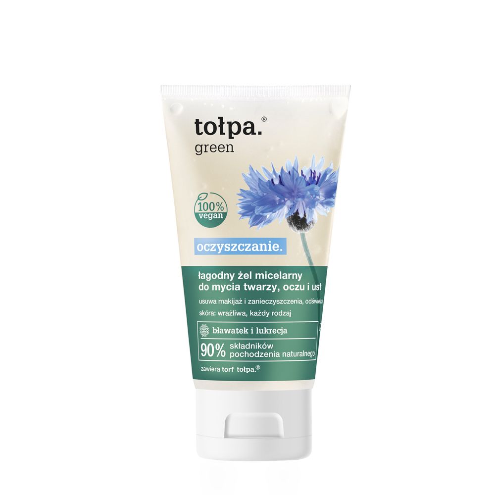 tołpa. oczyszczanie. łagodny żel micelarny do mycia twarzy, oczu i ust, 150 ml