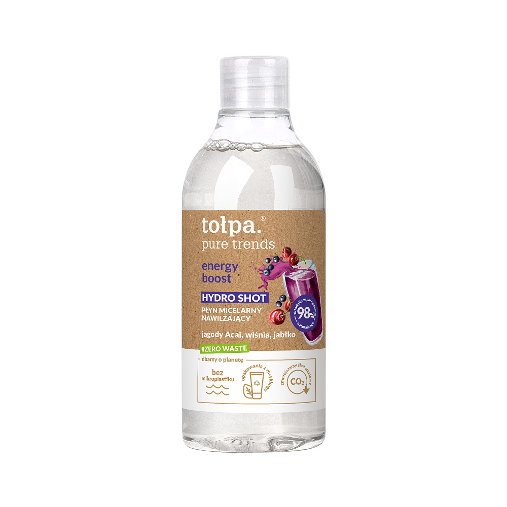 tołpa. energy boost płyn micelarny nawilżający, 400 ml