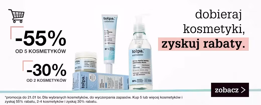 dobieraj kosmetyki, zwyskuj rabaty.