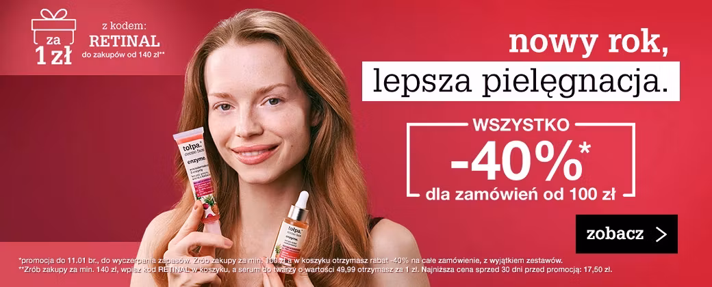 nowy rok, lepsza pielęgnacja. -40%