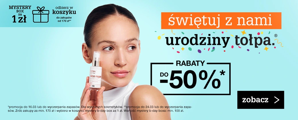 świętuj urodziny tołpa. do -50%