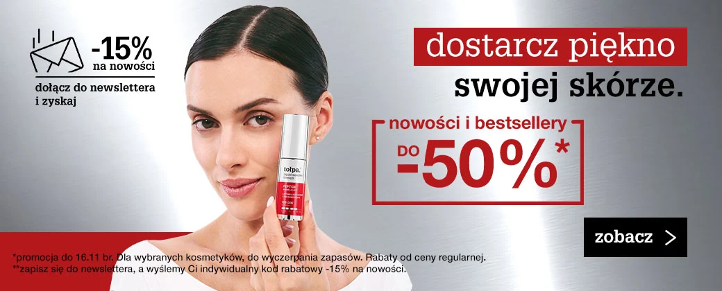 dostarcz piękno swojej skórze. do -50%