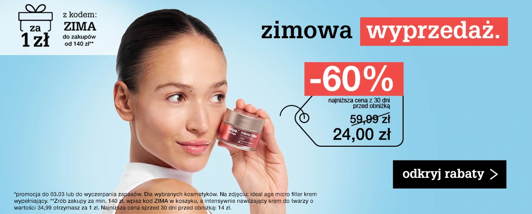 zimowa wyprzedaż. do -60%