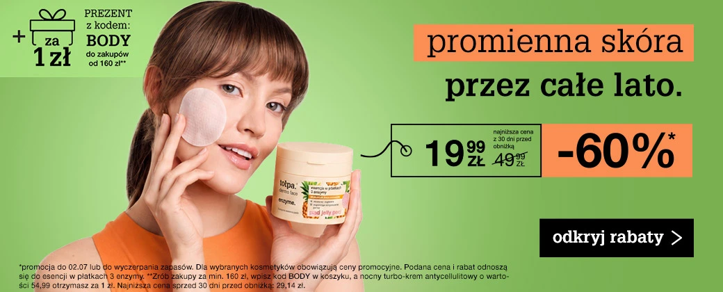 promienna skóra przez całe lato do -60%