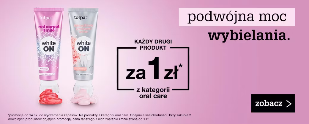podwójna moc wybielania 1+1