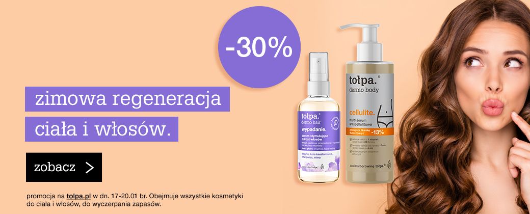 zimowa regeneracja ciała i włosów do -40%