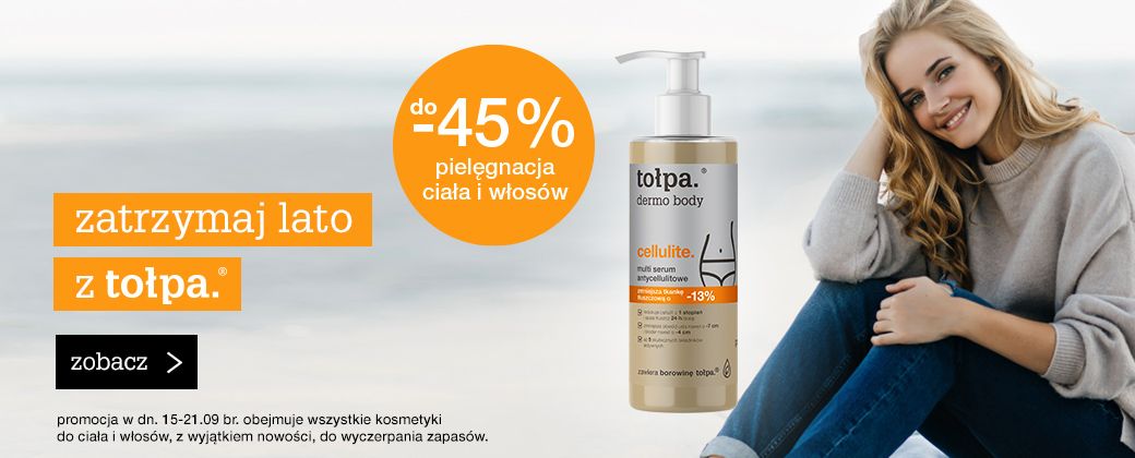do -45% kosmetyki do ciała i włosów