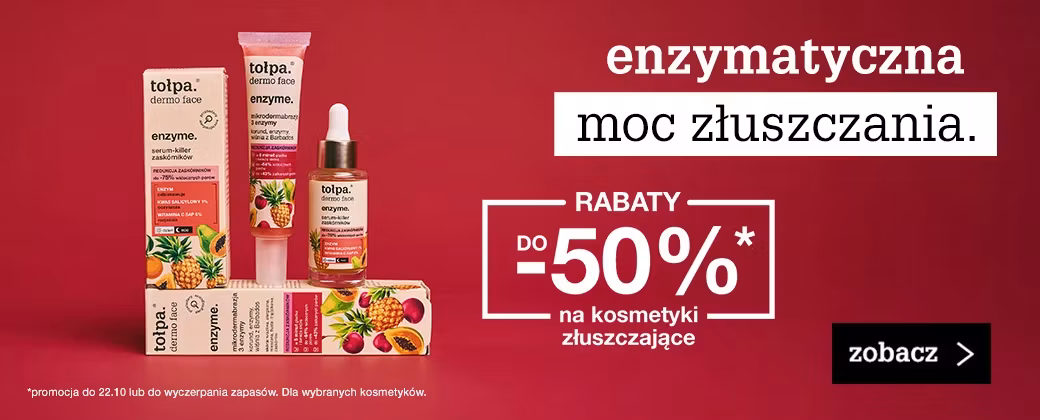 moc złuszczania do -50%