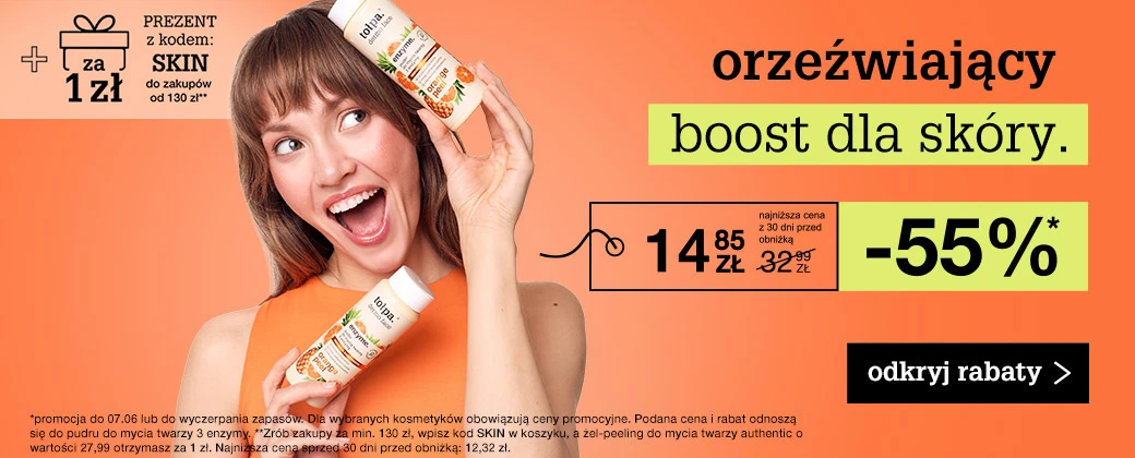 orzeźwiający boost dla skóry. do -60% 