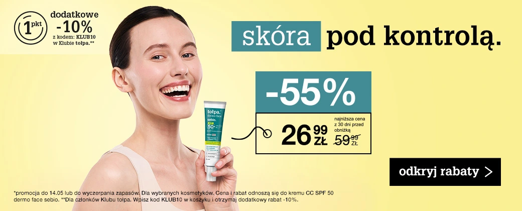 skóra pod kontrolą. do -55% 
