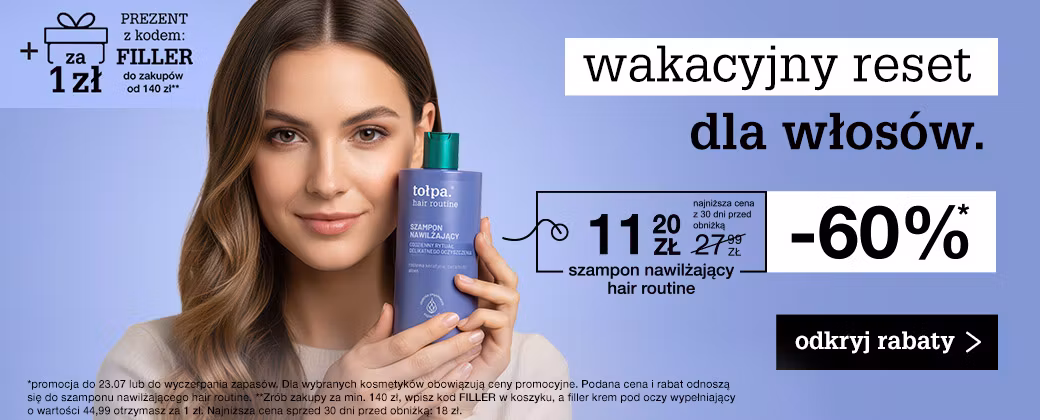 wakacyjny reset dla włosów do -60% 