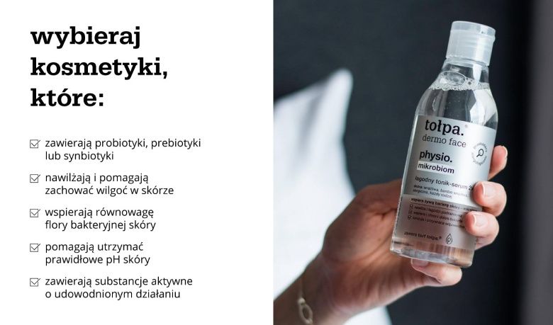 Infografika: Jakie kosmetyki kupować z myślą o mikrobiomie skóry twarzy?