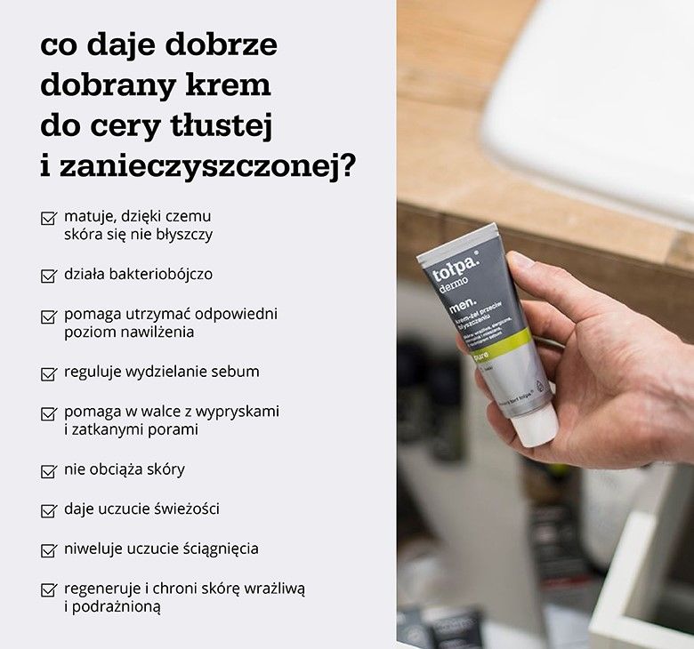 co daje dobrze dobrany krem - infografika