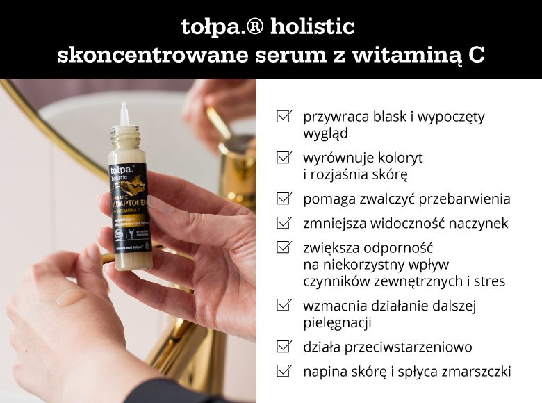 tołpa. holistic skoncentrowane serum z witaminą C - Infografika
