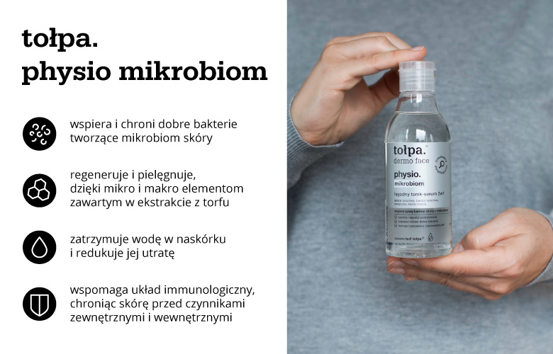 Infografika: Kosmetyki tołpa - ochrona mikrobiomu
