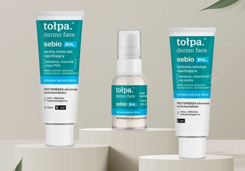 produkty do odbudowy bariery hydrolipidowej skóry tołpa dermo face sebio BHL - zdjęcie 