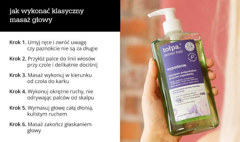  Jak wykonać klasyczny masaż głowy - infografika