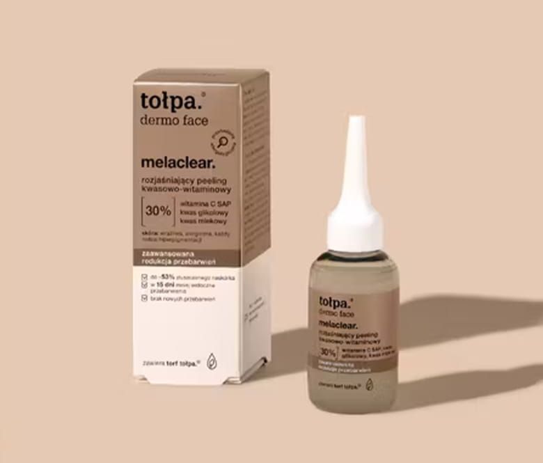 tołpa.® dermo face melaclear - rozjaśniający peeling kwasowo-witaminowy - zdjęcie