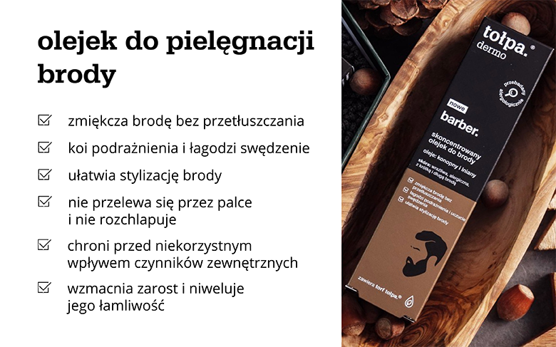 Olejek do pielęgnacji brody