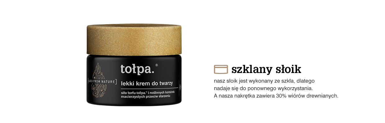 krem w szklanym słoiku z naturalną nakrętką