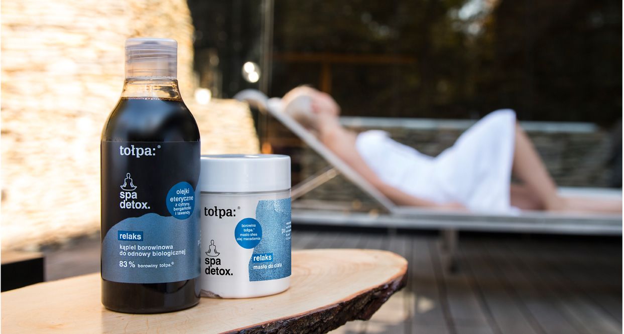 kosmetyki tołpa spa detoks zawierające borowinę