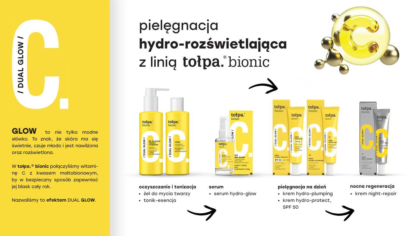 pielęgnacja hydro-rozświetlająca z linią bionic authentic
